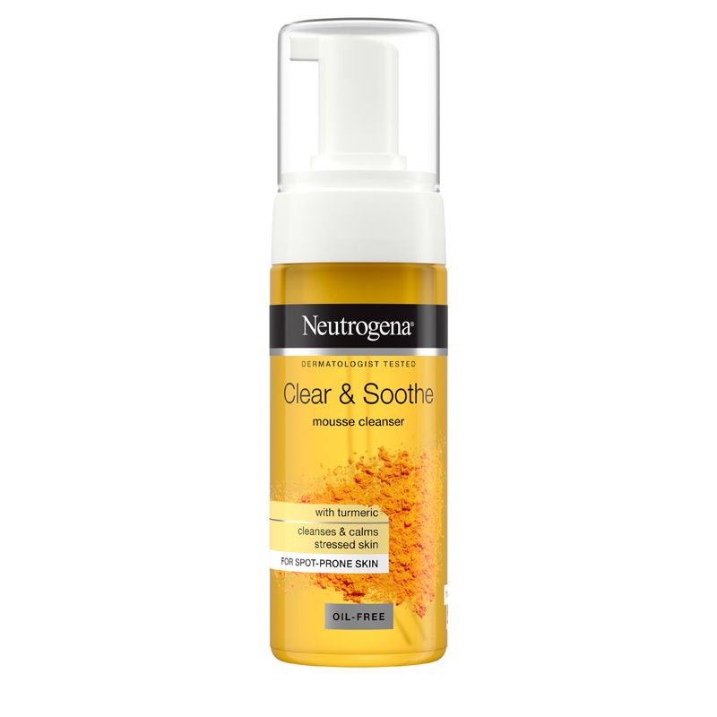 NEUTROGENA CLEAR&SOOTHE Почистваща и успокояваща пяна с куркума 150 мл