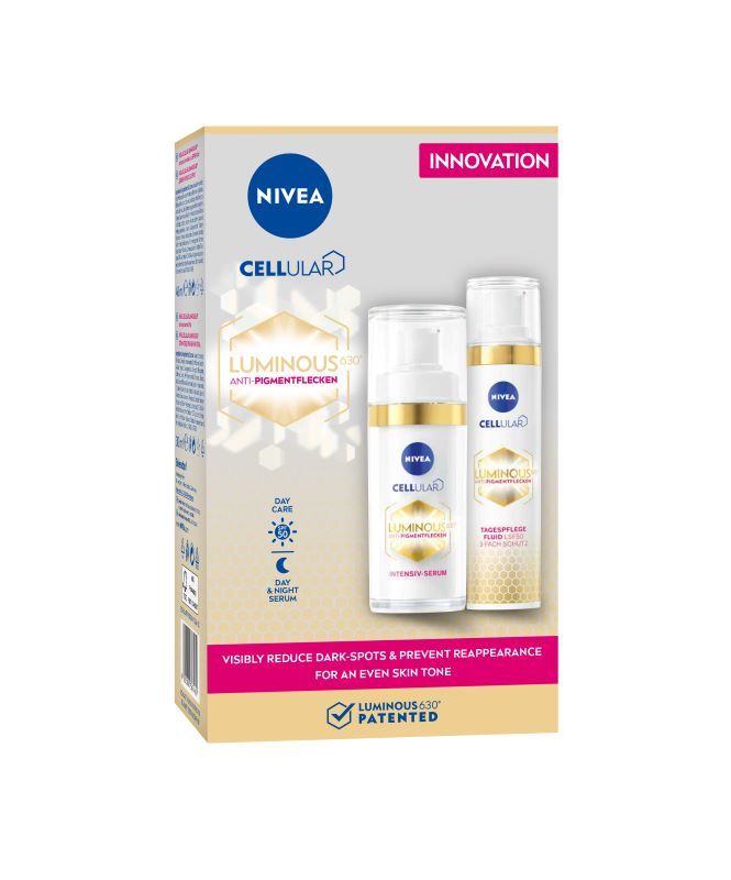 NIVEA CELLULAR LUMINOUS Дневен крем + Серум , 40 мл + 30 мл