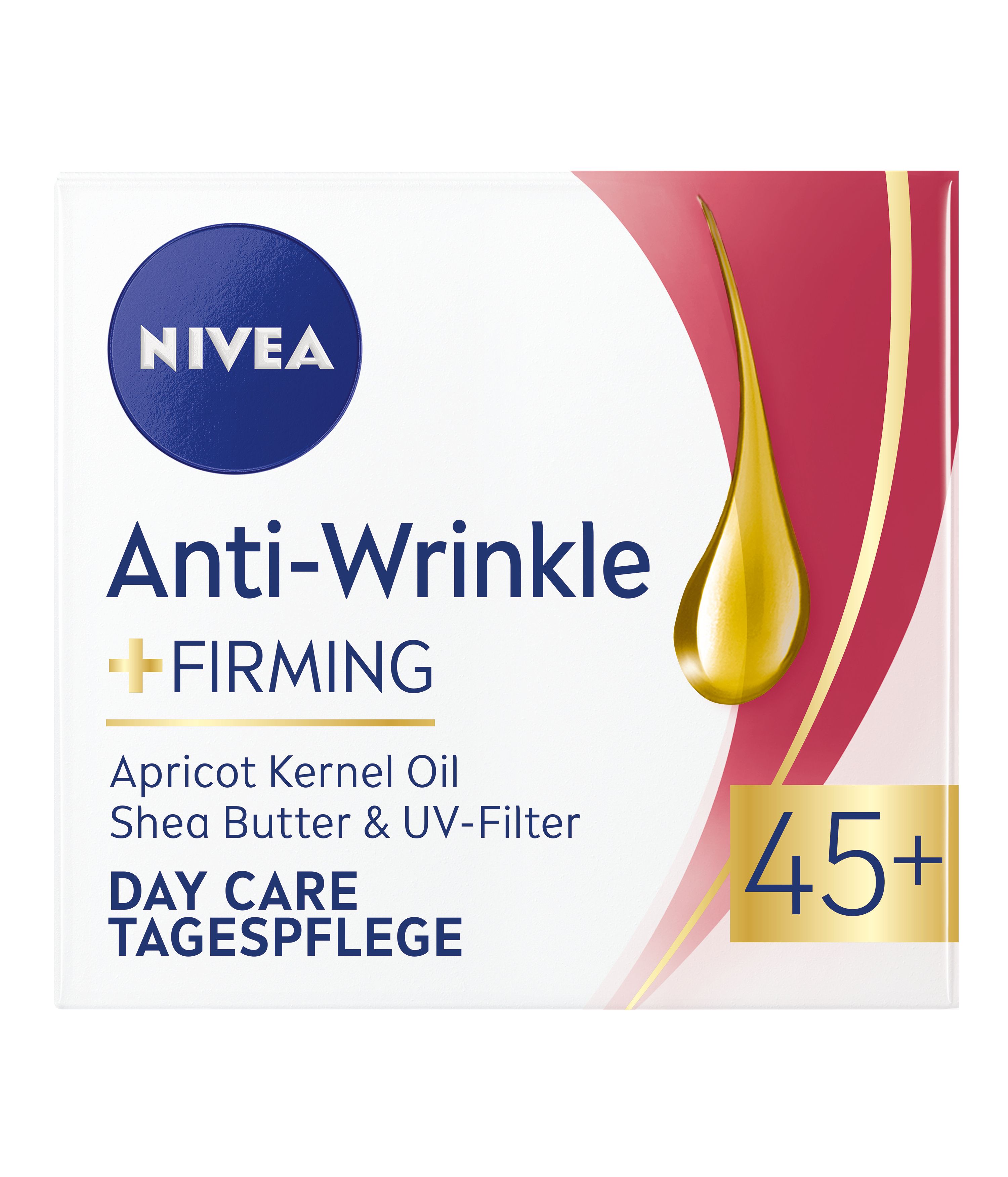 NIVEA CLEVER AGE  Стягащ дневен крем против бръчки  45+, 50 мл.