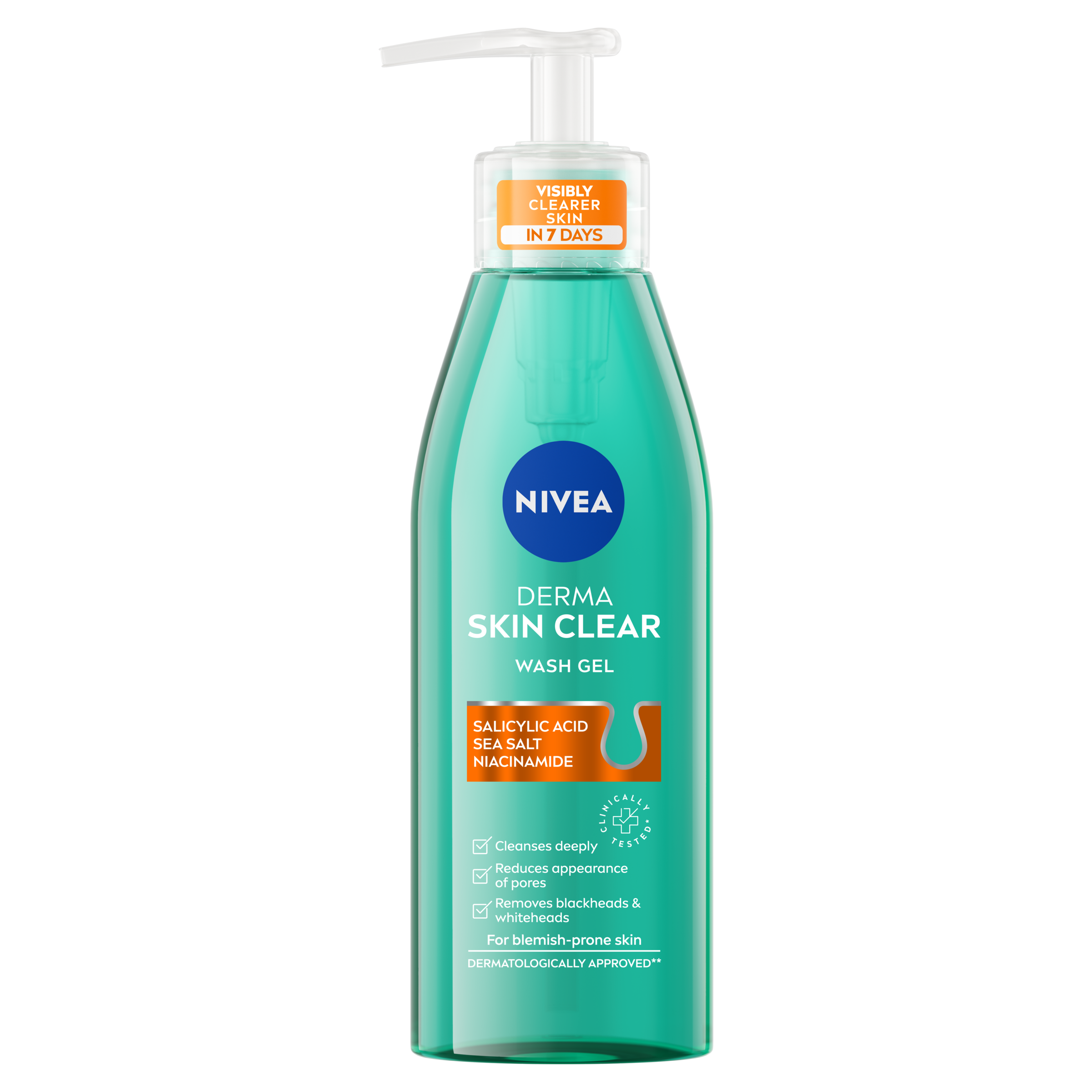 NIVEA DERMA SKIN CLEAR Измиващ гел, 150 мл