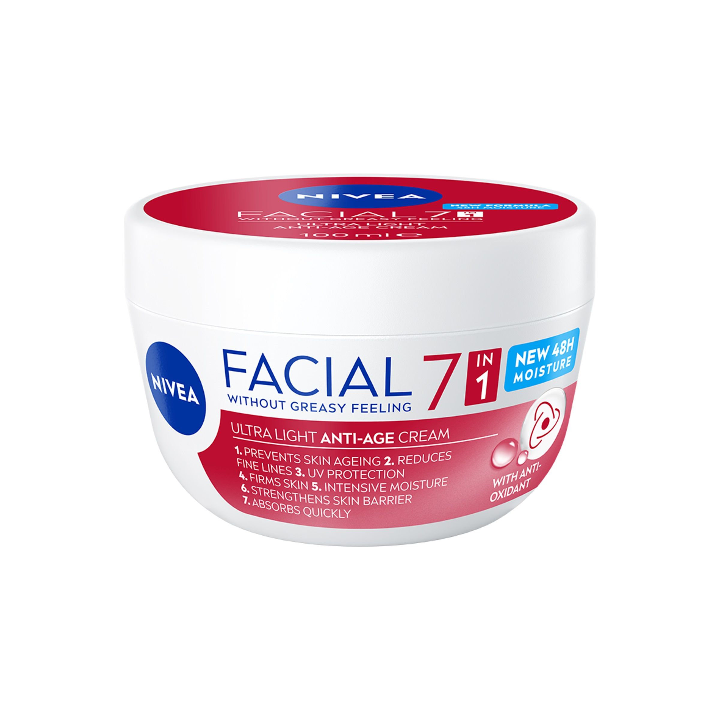 NIVEA FACIAL Подмладяващ дневен крем с антиоксиданти, 100мл.