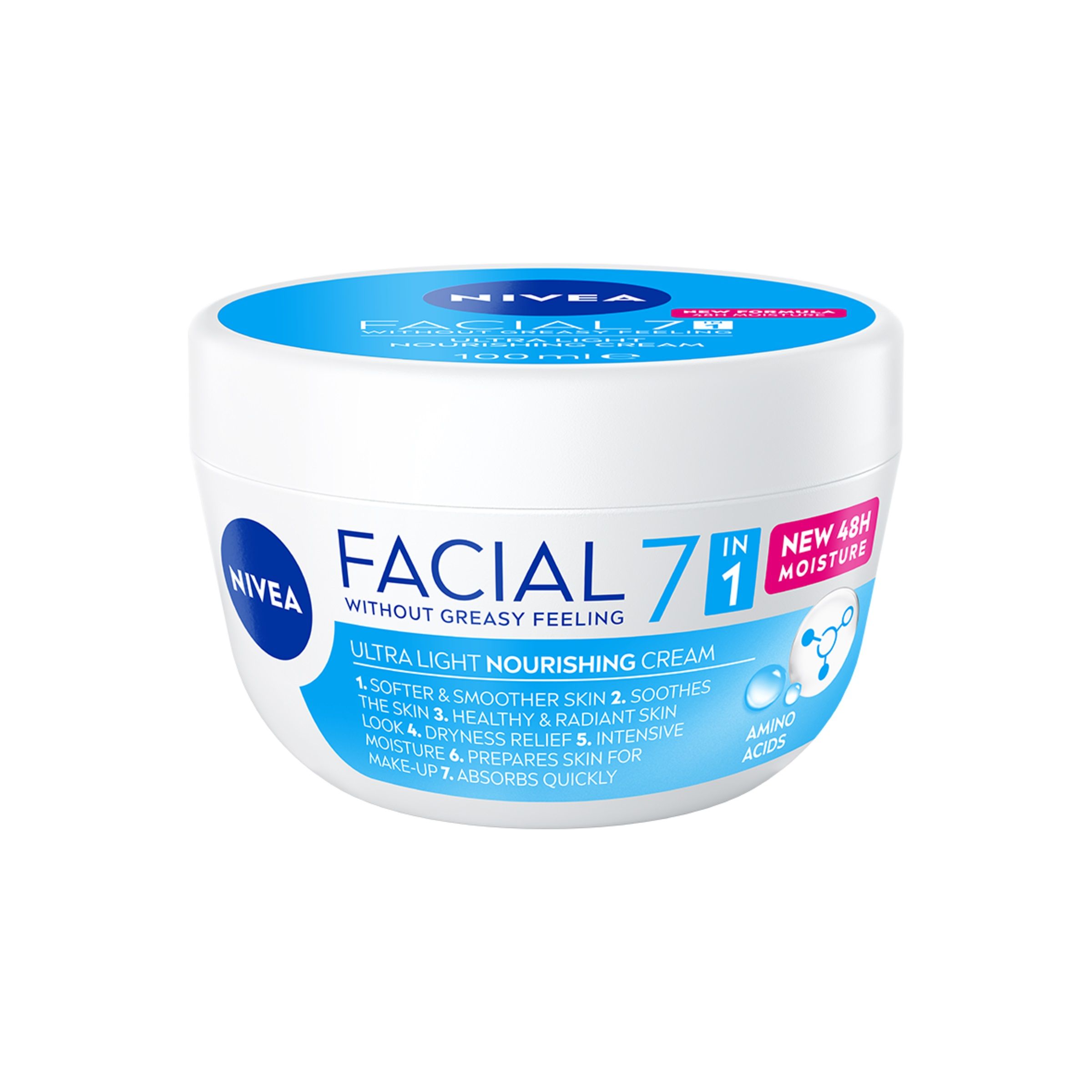 NIVEA FACIAL Подхранващ дневен крем с аминокиселини