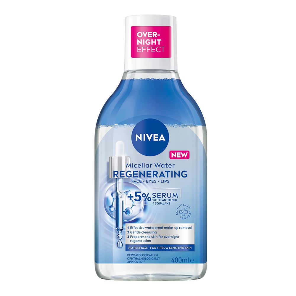 NIVEA REGENERATING Мицеларна вода с пантенол, 400 мл.