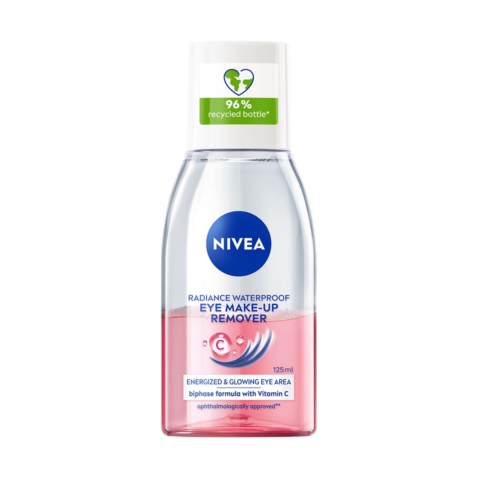 NIVEA Двуфазен лосион за премахване на водоустойчив околоочен грим, с Vit C, 125мл.