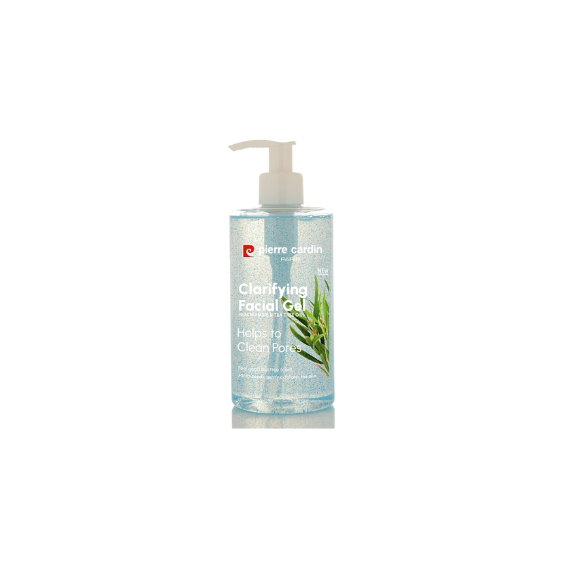 PIERRE CARDIN Измиващ гел за лице Ниацинамид и чаено дърво - озаряващ, 350 ml