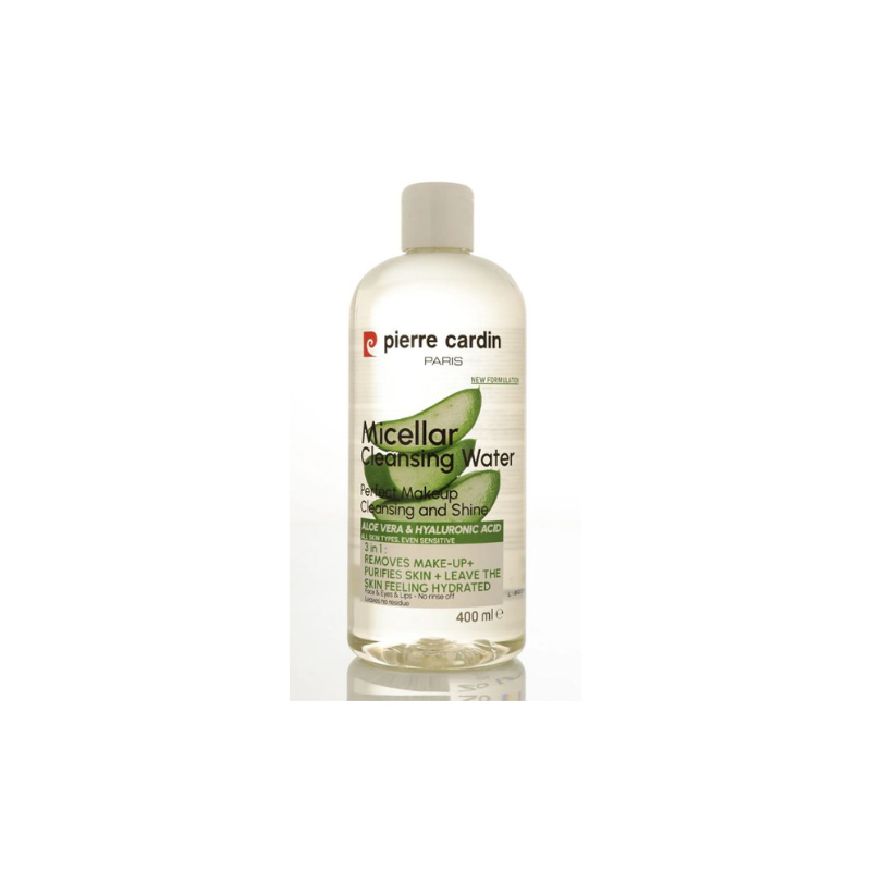 PIERRE CARDIN Мицеларна вода за лице Алое вера и хиалуронова киселина, 400 ml