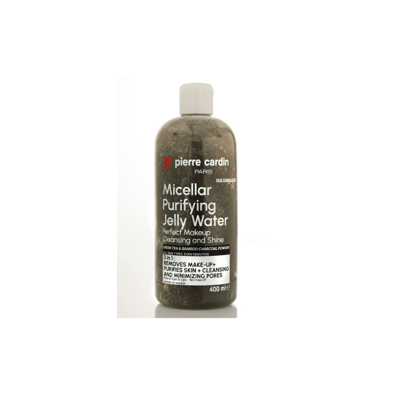 PIERRE CARDIN Мицеларна вода за лице Въглен на прах и зелен чай, 400 ml