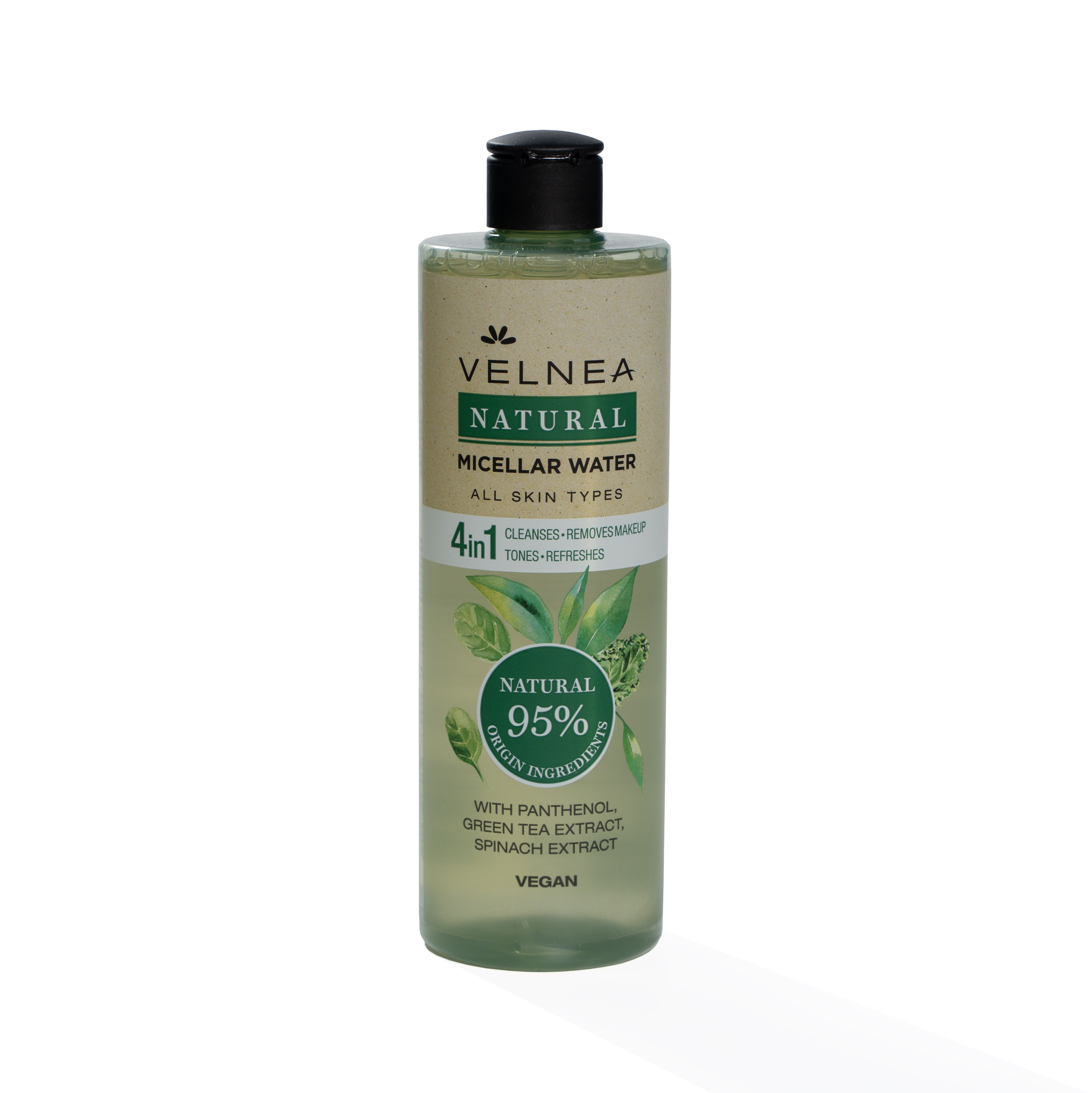 VELNEA NATURAL 4в1 Мицеларна вода, 400мл.