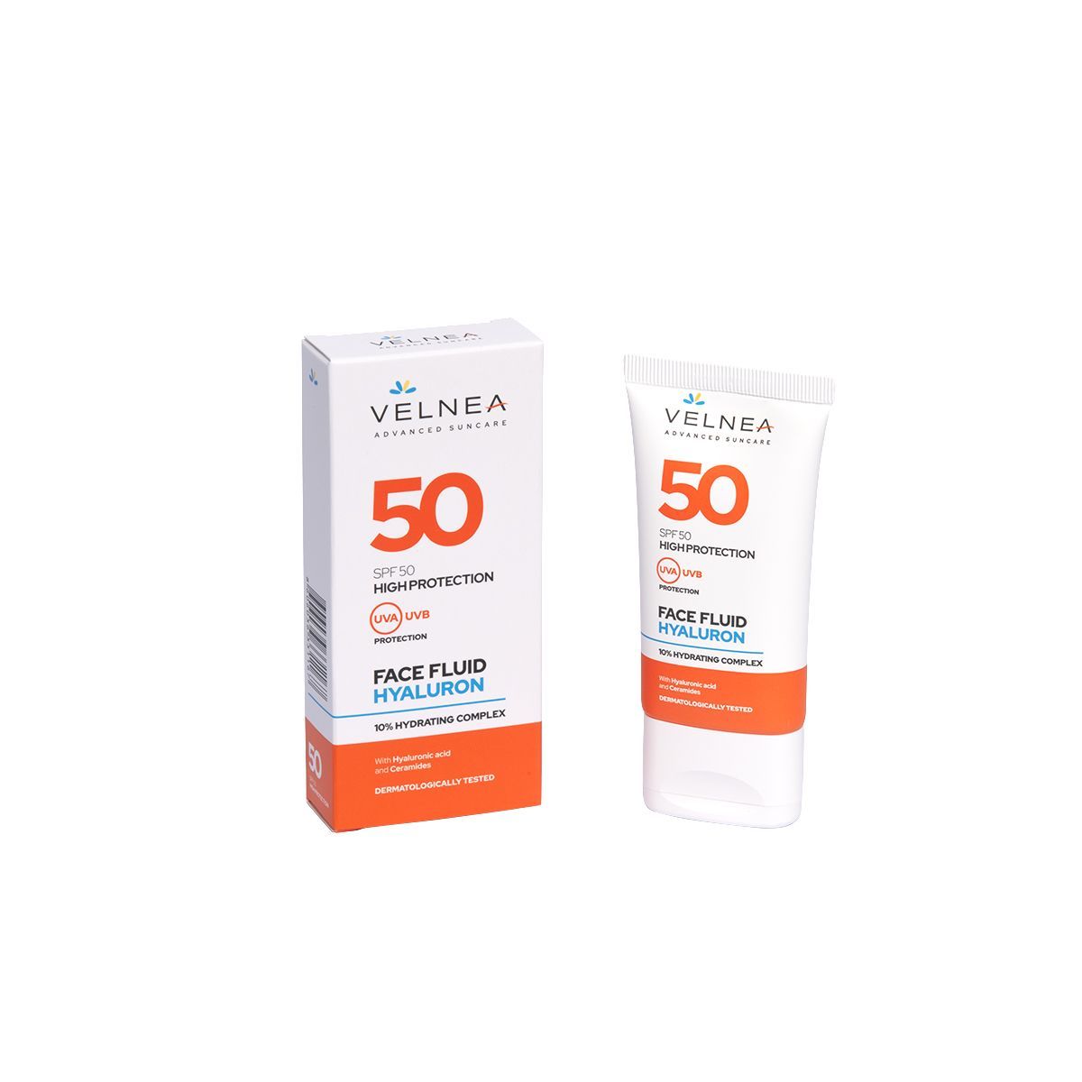 VELNEA SUN Флуид за лице с хиалурн SPF50, 50мл.