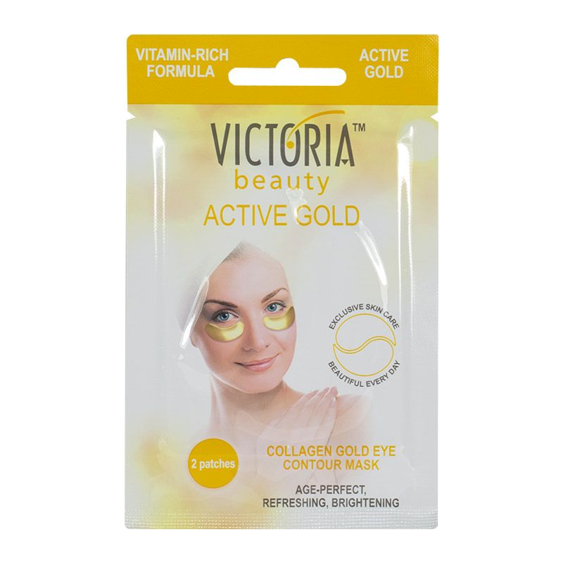 VICTORIA BEAUTY Колагенова-златна маска за под очи