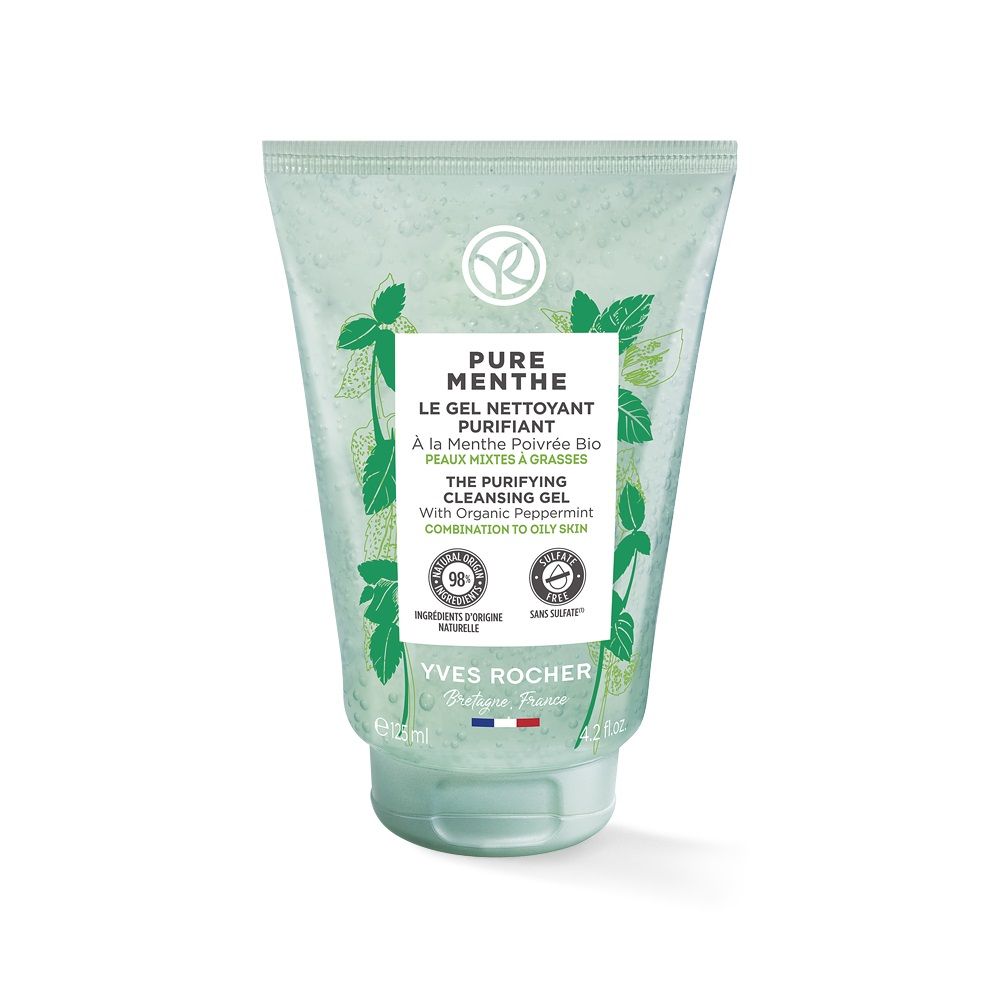 YVES ROCHER PURE MENTHE Почистващ гел 125мл