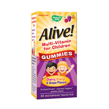 Alive Mултивитамини за деца, 30 желирани таблетки