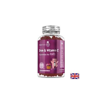 Желязо 7 mg + Витамин С 10 mg (за деца), Weight World, 120 желирани таблетки