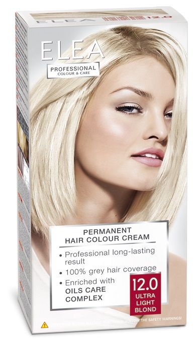 ELEA PROFESSIONAL Боя за коса 12/0 ултро светло русо