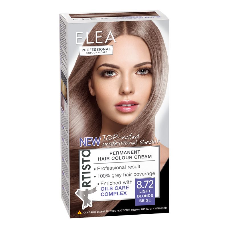 ELEA PROFESSIONAL Боя за коса 8/72 Светло рус бежов