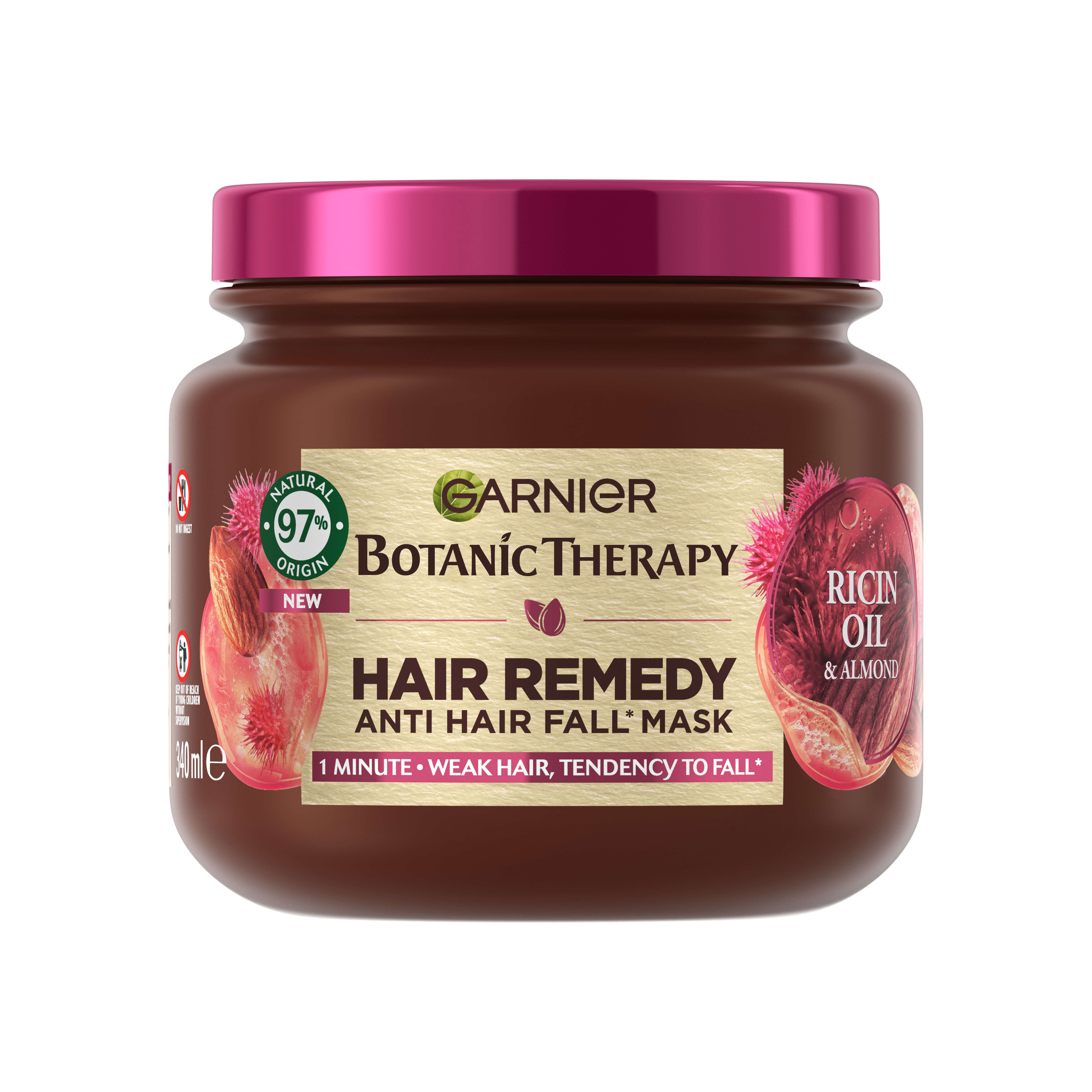 GARNIER BOTANIC THERAPY RICIN OIL & ALMOND Ревитализираща маска за коса, 340мл