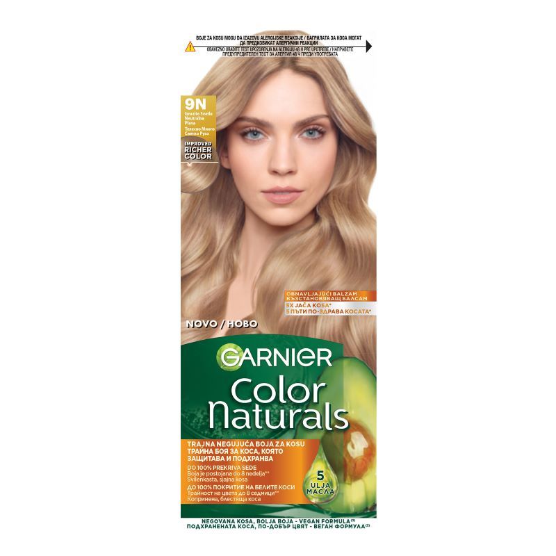 GARNIER COLOR NATURALS Боя за коса, 9N Телесно Много Светло Русо