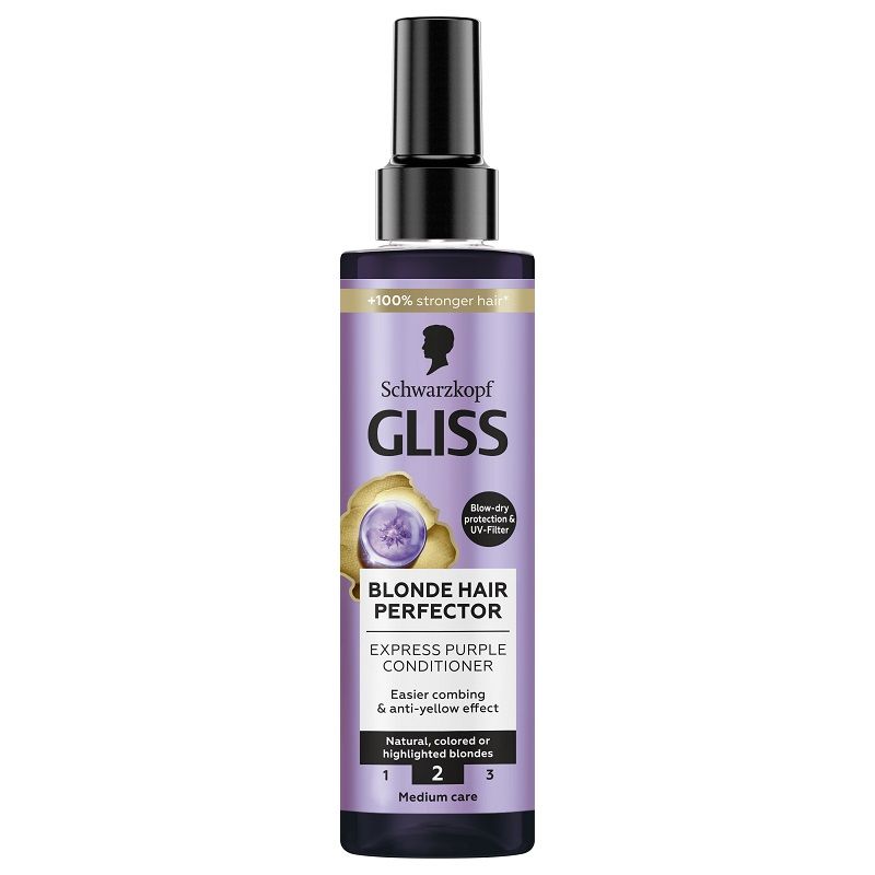 GLISS Blond Perfect Purple  Спрей-балсам за изрусена коса, 200мл.