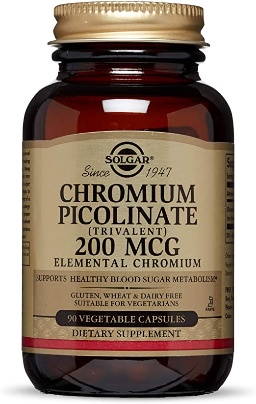 SOLGAR CHROMIUM PICOLINATE / Хром Пиколинат 200mcg x 90 таблетки