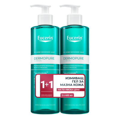 Eucerin DermoPure Clinical Измиващ гел 1+1