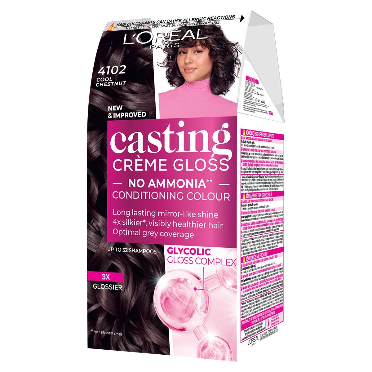 L'OREAL PARIS CASTING CREME GLOSS COOL CHESTNUT  Боя за коса 4102