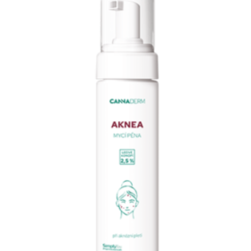 АКНЕА Пяна за измиване Cannaderm – Нежно почистване за кожа с акне