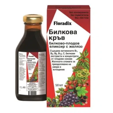 ФЛОРАДИКС БИЛКОВА КРЪВ сироп с желязо 500 мл SALUS HAUS