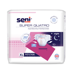 Super Seni Quatro Универсални пелени за възрастни, размер XL х10 броя