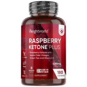 Weight World Raspberry Ketone Pure Малинов кетон за отслабване 600 mg, 180 капсули