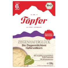 Topfer Хармония Био каша с козе мляко 6+м 200 g