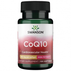 Swanson Коензим CoQ10 100 mg x100 софт гел капсули