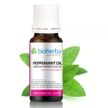 Етерично масло от Мента (Mentha Pipperita oil), Bioherba, 10 мл
