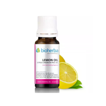 Етерично масло от Лимон (Lemon oil), Bioherba, 10 мл