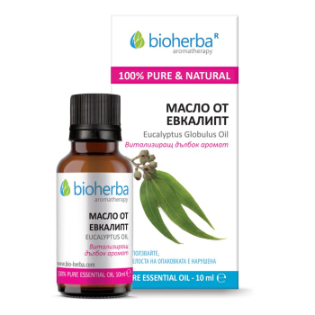 Етерично масло от Евкалипт (Eucalyptus oil), Bioherba, 10 мл
