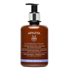 Apivita Почистваща пяна за лице и очи 300 ml
