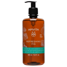 Apivita Refreshing fig Нежен почистващ душ гел със смокиня 500 ml