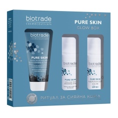 biotrade Pure Skin Glow Box Детокс гел 20 ml + Eксфолиращ тоник 20 ml + Дневен крем SPF50 20 ml