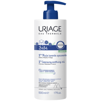 URIAGE BEBE Huile Lavante Xemose измивно и защитно душ-олио за суха кожа за бебета и деца 500мл