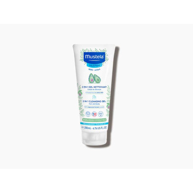 MUSTELA 2 в 1 БЕБЕШКИ ИЗМИВАЩ ГЕЛ ЗА КОСА И ТЯЛО 200 мл