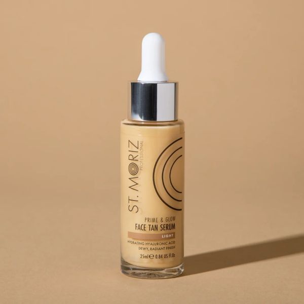 St.Moriz автобронзиращ серум за лице с хиалуронова киселина Prime&Glow Light 25мл. Professional
