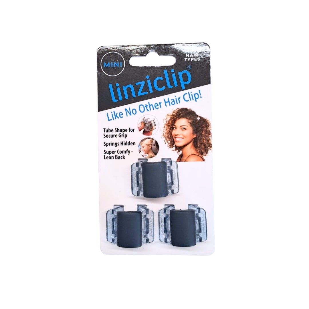LinziClip MINI Индиго мини  щипка за коса , 3бр