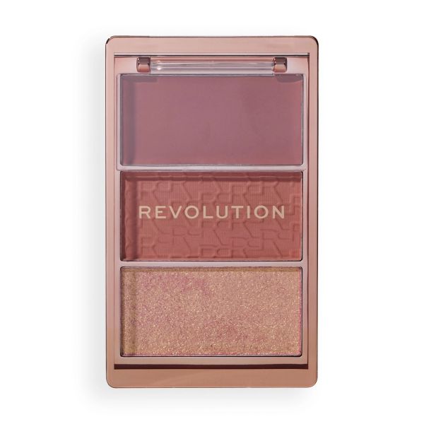 Revolution палитра руж Blush Icon Rose 3 цвята
