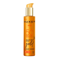 Nuxe Sun SPF50 Glow Олио за придобиване на тен със златисти частици 150 ml