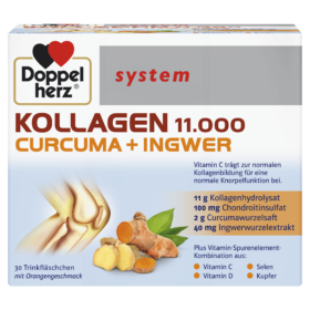 Doppelherz COLLAGEN Колаген 11.000 Куркума + Джинджифил Допелхерц® 30флакона