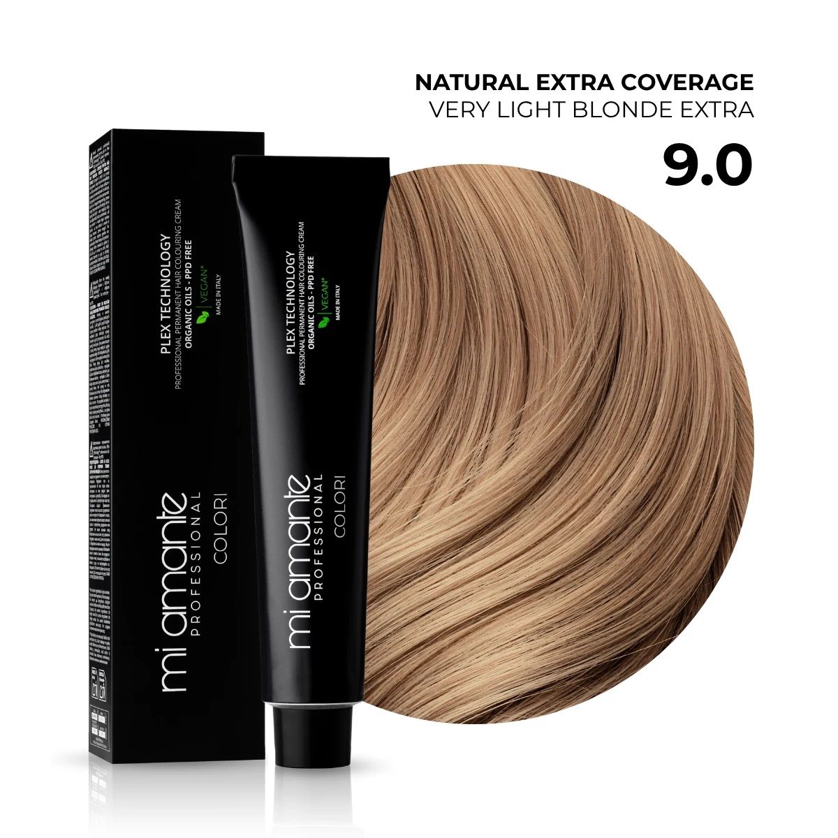MI AMANTE COLORI VERY LIGHT BLONDE 9.0 Професионална боя за коса, 100мл.