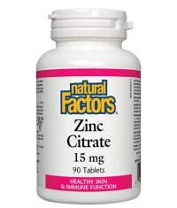 NATURAL FACTORS Zinc Citrate 15mg. / 90 Tabs.
