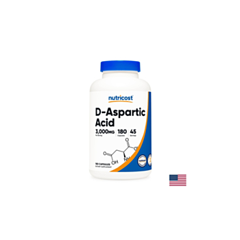 Мъжко здраве - D-Аспарагинова киселина, 3000 mg/180 капсули Nutricost