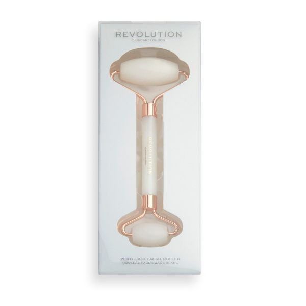 Revolution Skincare двоен ролер за лице White Jade Facial Roller
