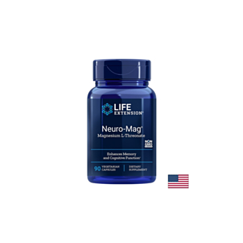 Магнезиев Л-Треонат 144 mg x 90 V капсули, Neuro-Mag Magnesium L-Threonate, Life Extension