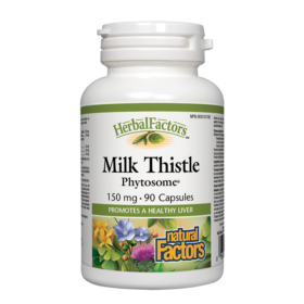 Natural Factors Milk Thistle Phytosome Бял трън Фитозоми Висока усвояемост и чернодробна защита